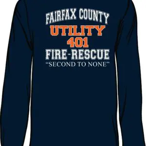 Fire-rescue shirt with utility 401 logo.