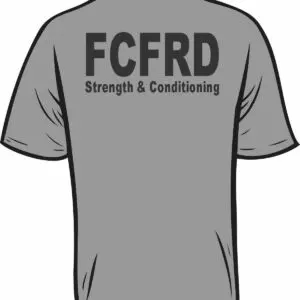 Gray T-shirt with FCFRD text.