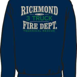 Richmond Fire Dept. sweatshirt, technical rescue design.